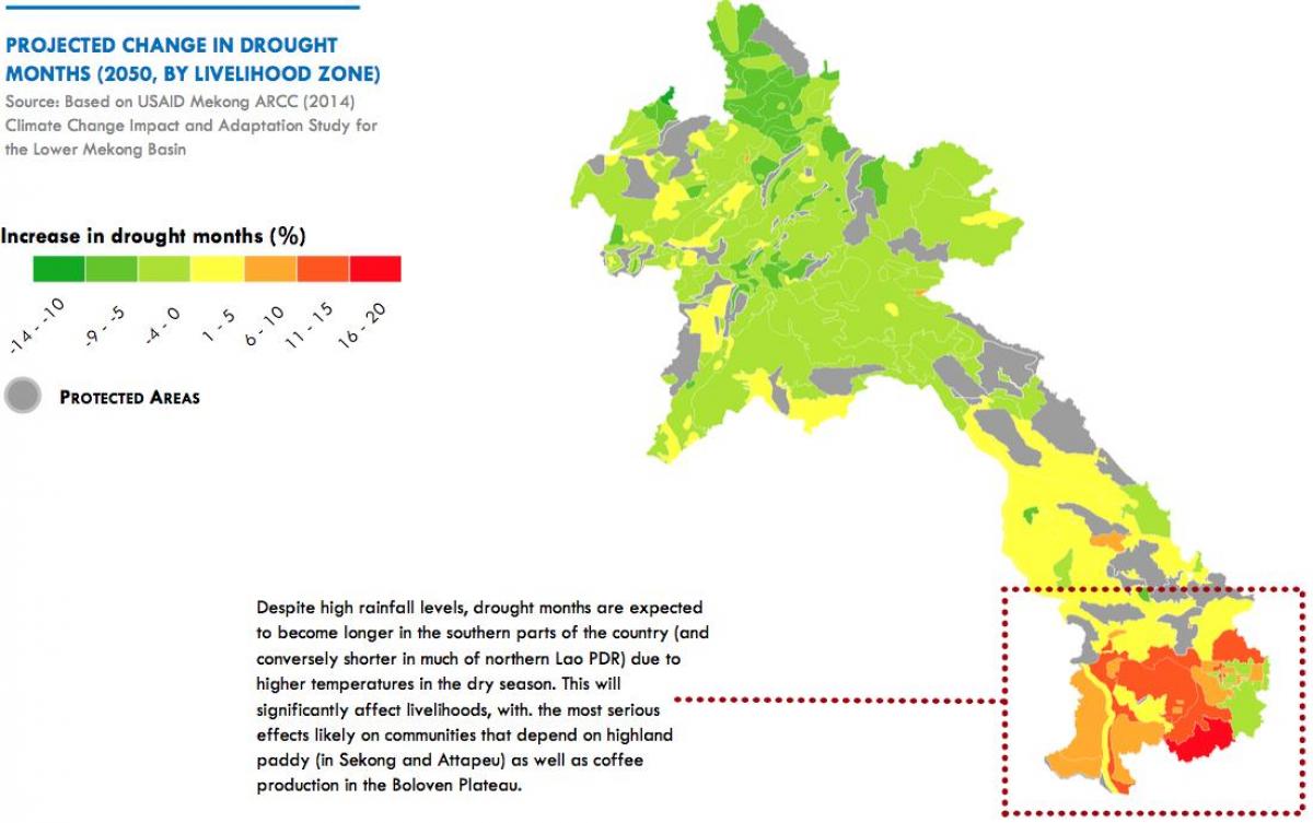 Mapa laosu klimatu