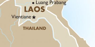 Mapa hlavního města laosu 