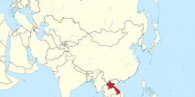 Mapa laosu v asii