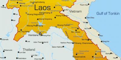 Laos na mapě