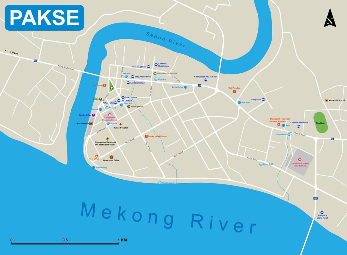 pakse mapa laosu