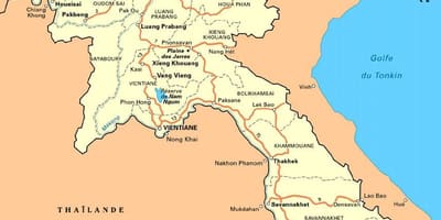 Mapa jižní laos