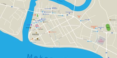 Pakse mapa laosu